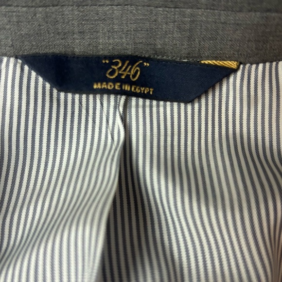 Brooks Brothers 346 Explorer Fitzgerald Fit Wool Gray Blazer Sport Coat Sz 44R - Picture 3 of 9